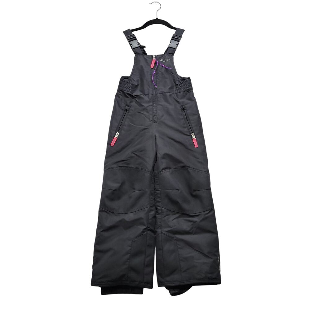 Champion Girls XS 4-5 Black Insulated Snow Bib Ski Pants Overalls Winter